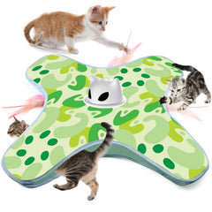 VIWIK interactive cat toy hides feather action to boost active play sessions