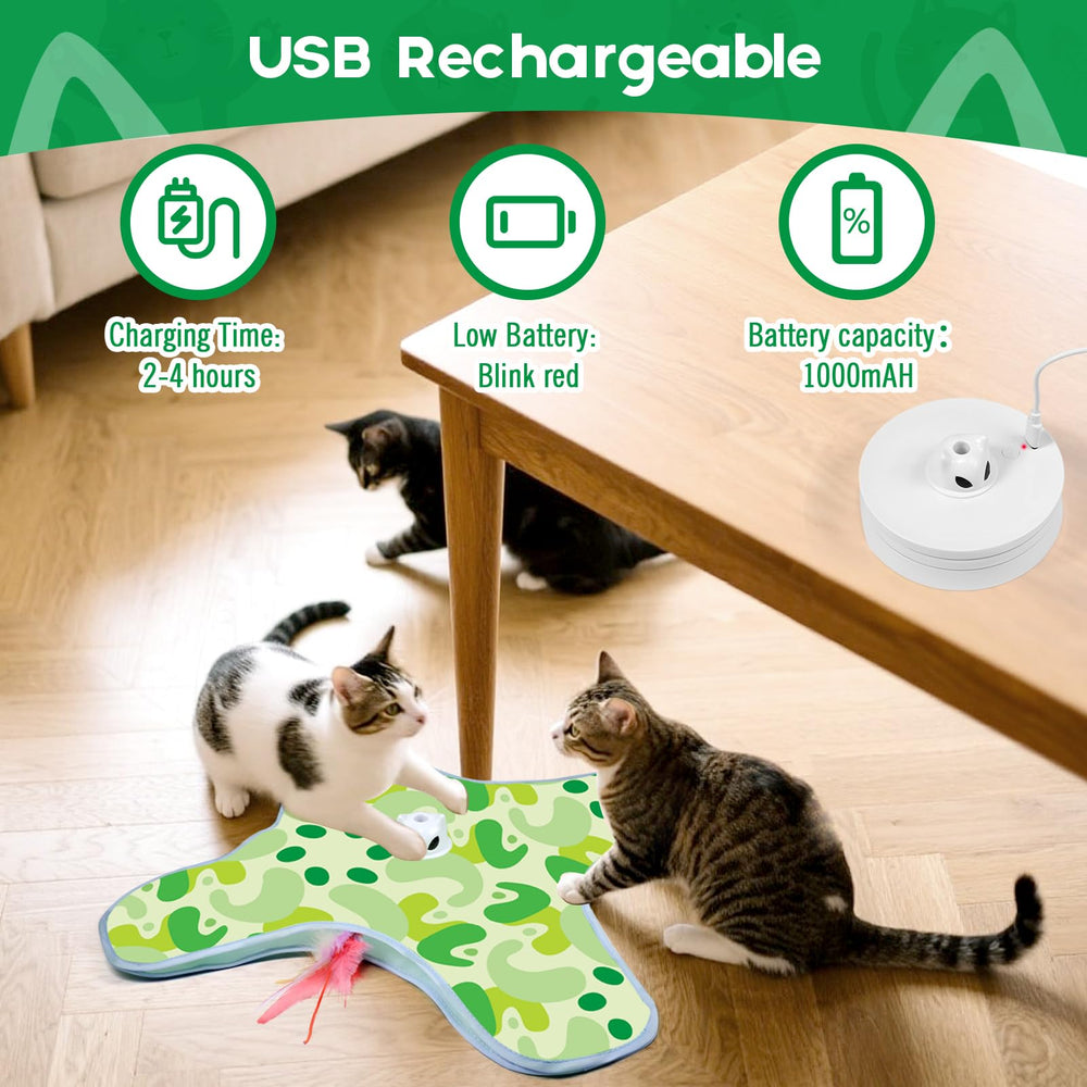 VIWIK replaceable feather wand extends playful enrichment