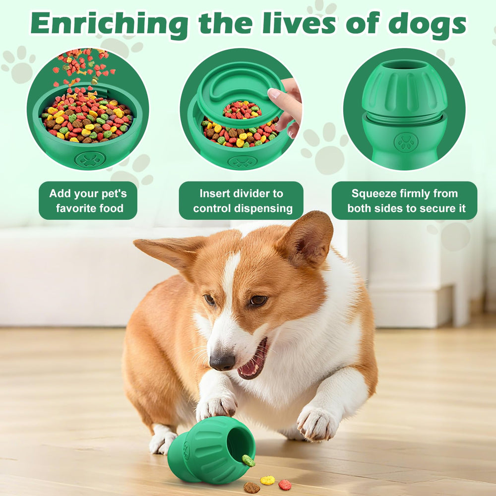 VIWIK slow-feeder-toy-green promotes mindful feeding and extended chew-time