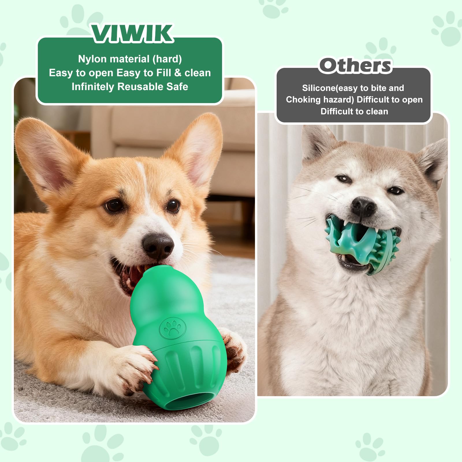 VIWIK small-medium-dogs-green sized for smaller breeds, inviting curiosity