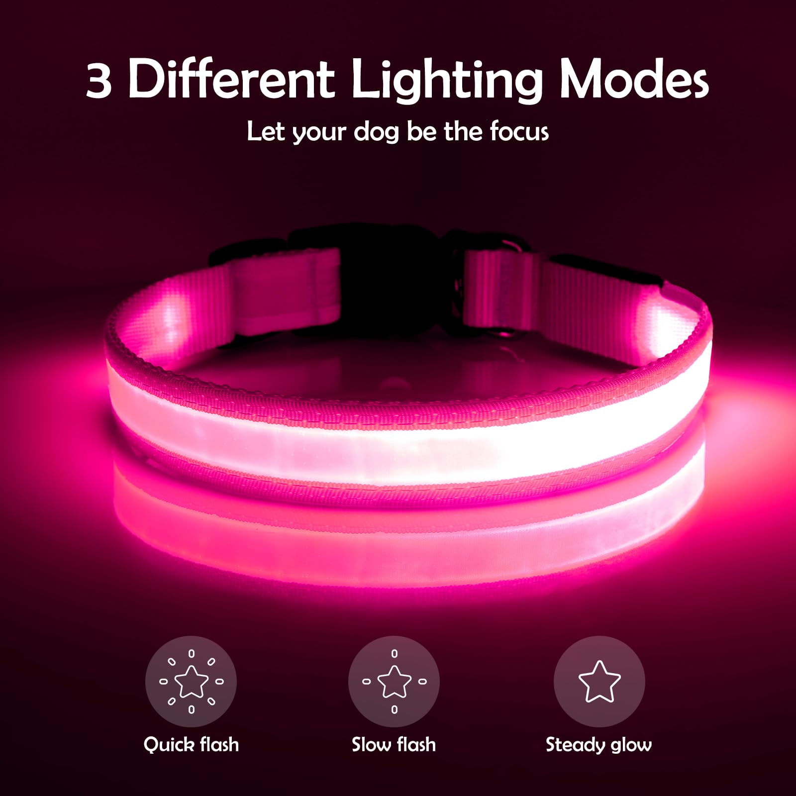 Carga USB del Vizpet LED para recargar con cualquier cable compatible.