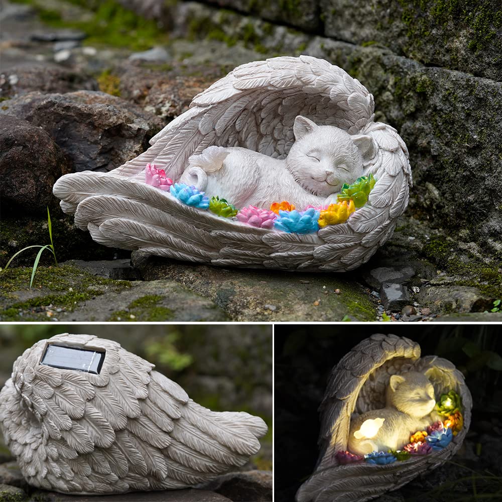 VKEVOC night-lit memorial stone demonstrates soft glow for evening remembrance rituals