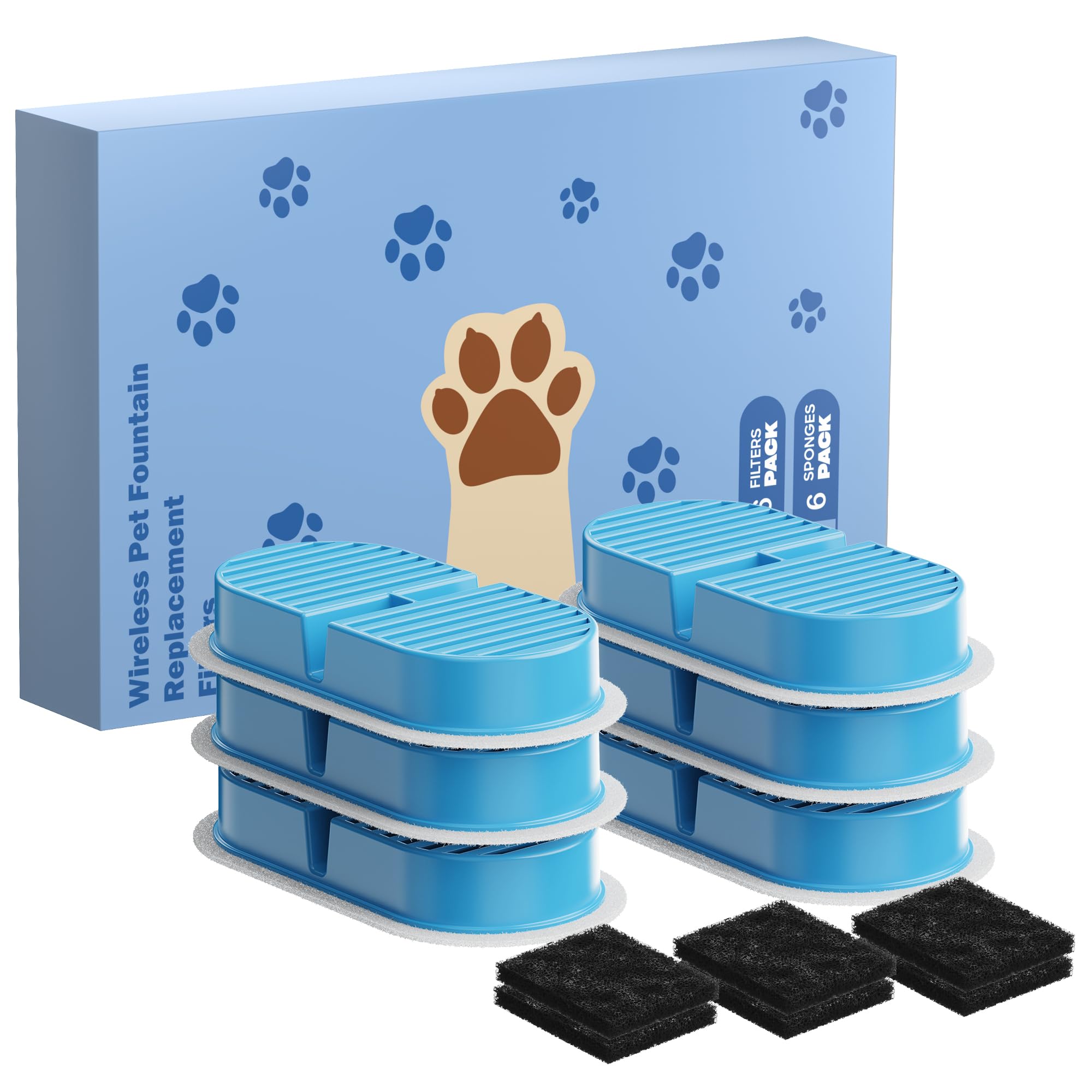 VKIMISS replacement filters for 108oz fountain deliver cleaner-tasting water.
