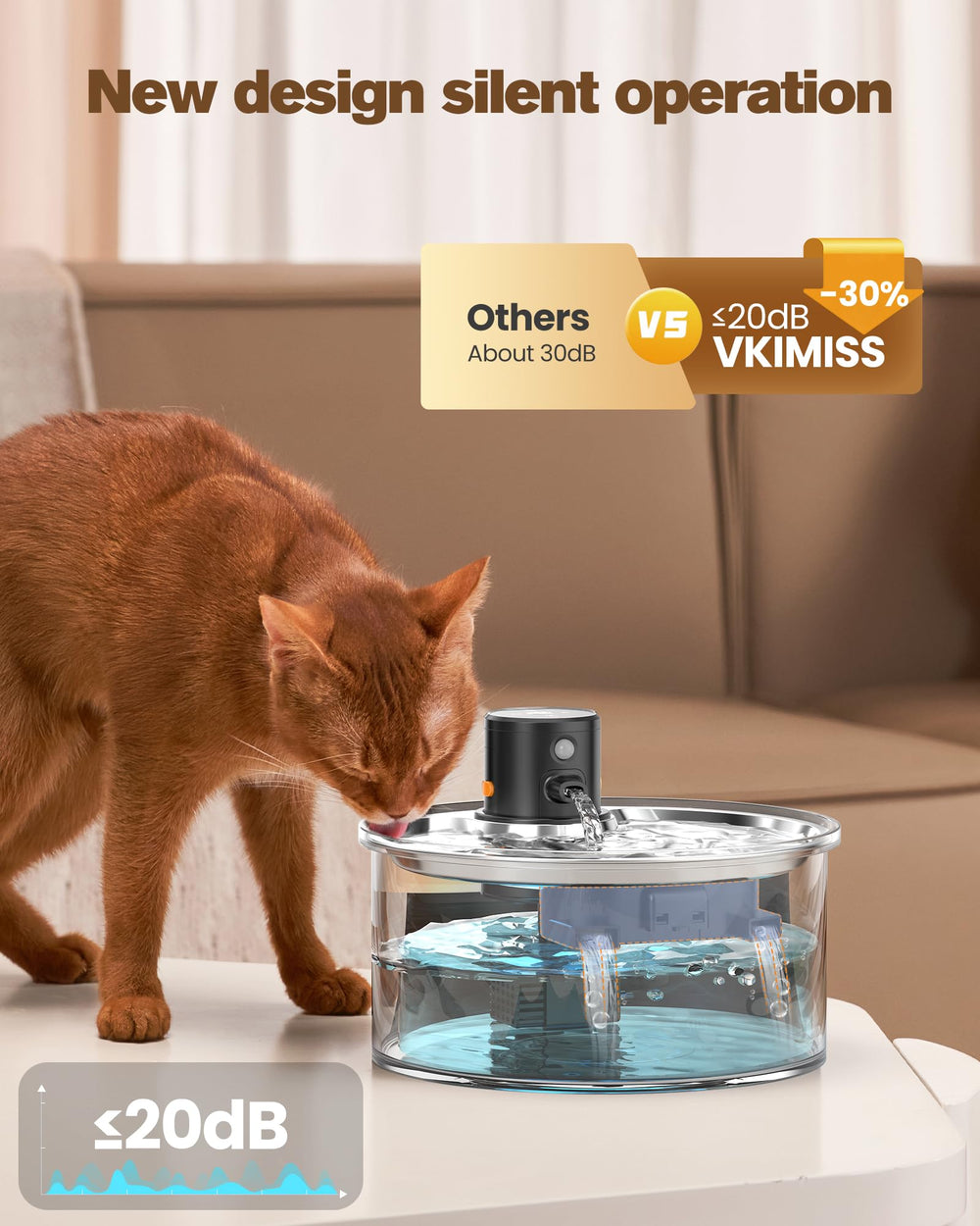 VKIMISS motion sensor mode in action for automatic water flow