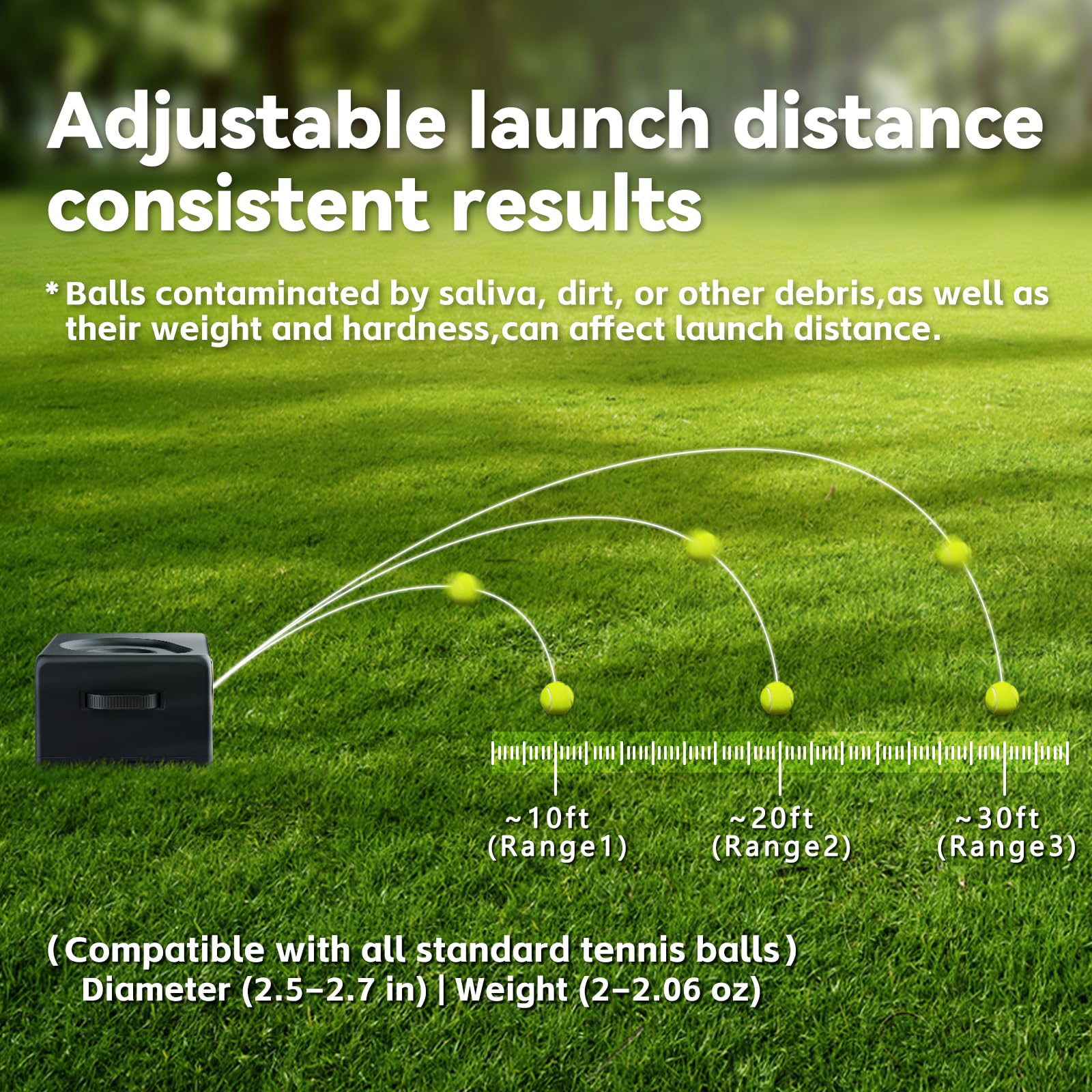 VKL Ball Launcher auto-stop obstacle sensor delivers safer sessions on uneven terrain
