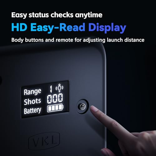 VKL Ball Launcher remote control use demonstrates convenient wireless operation for hands-free play