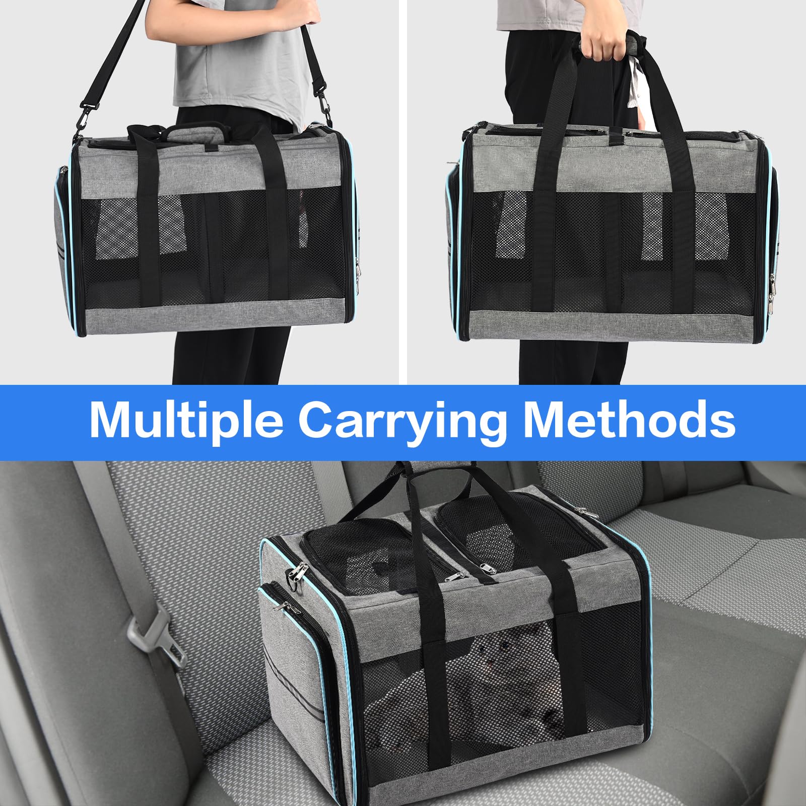 VKYSTAR multiple carry options allow hand, crossbody, or travel carry