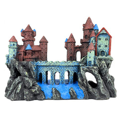 VMCN aquarium castle decoration front view as a whimsical centerpiece