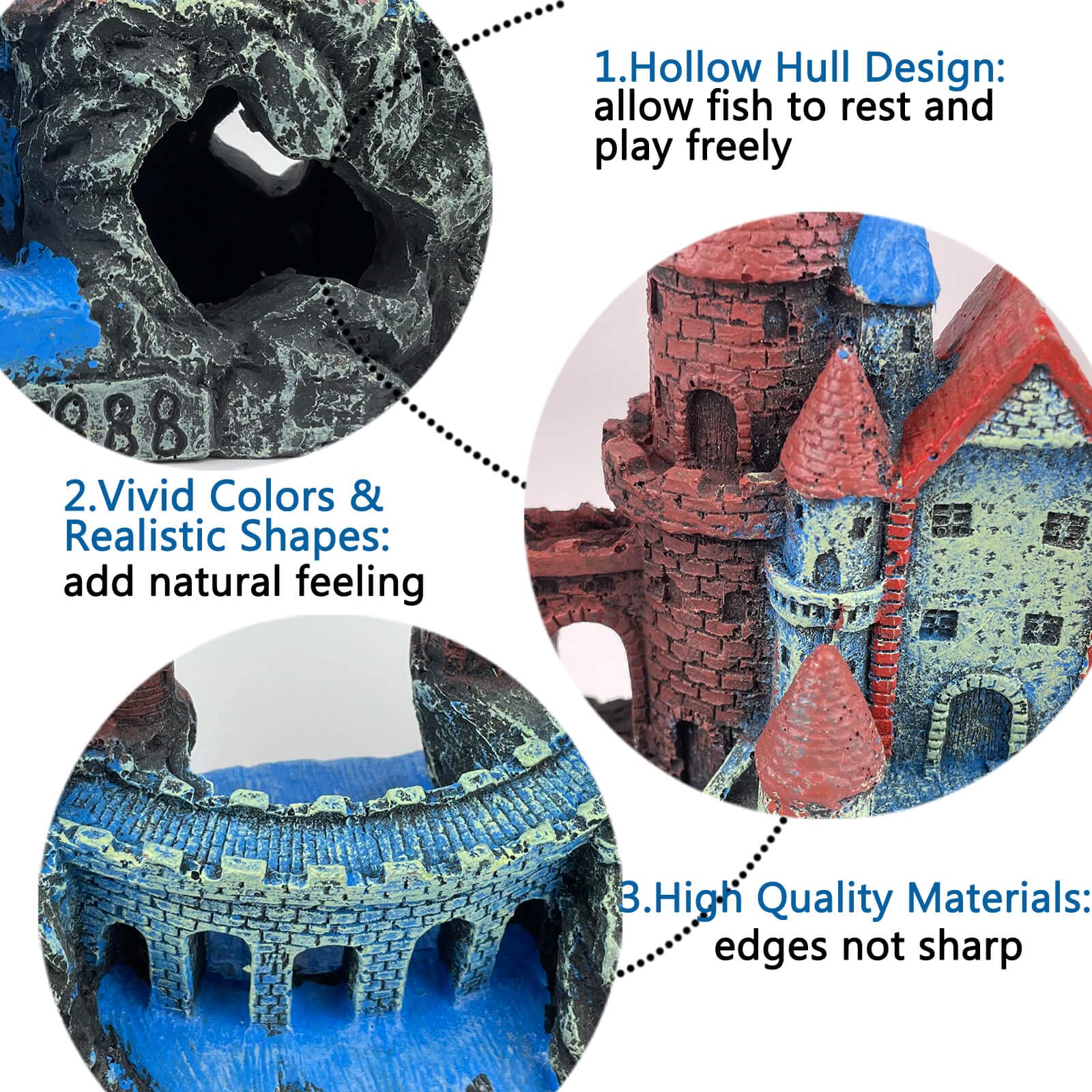 VMCN medium-size castle fits mid-sized tanks as dramatic accent