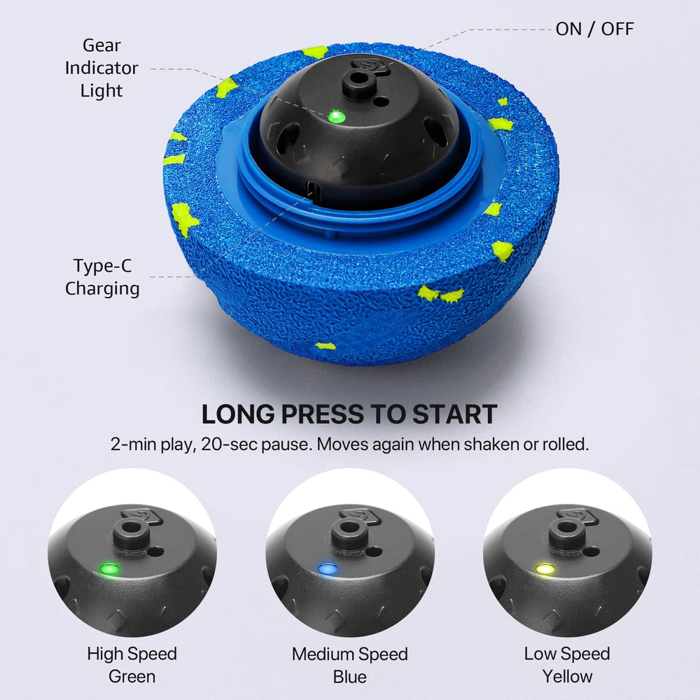 VNAKIO smart dog ball shell close-up highlights replaceable shell for longer use