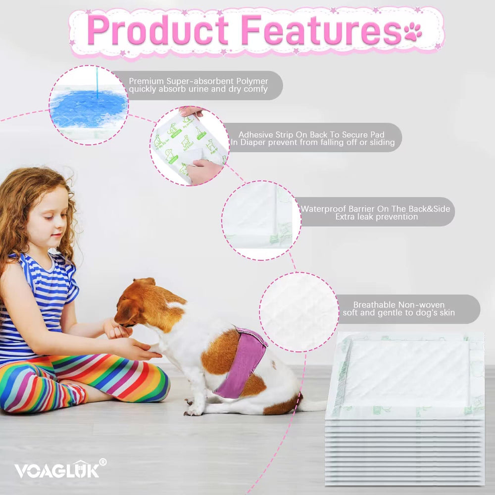 VoagLuk liner supports incontinence management for male and female dogs