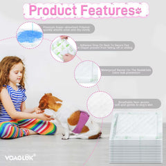 VoagLuk liner in use with a dog belly band during travel.