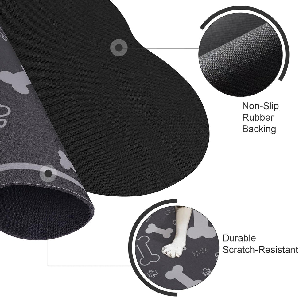 Voanos absorbent mat catches spills and keeps floors dry during meals
