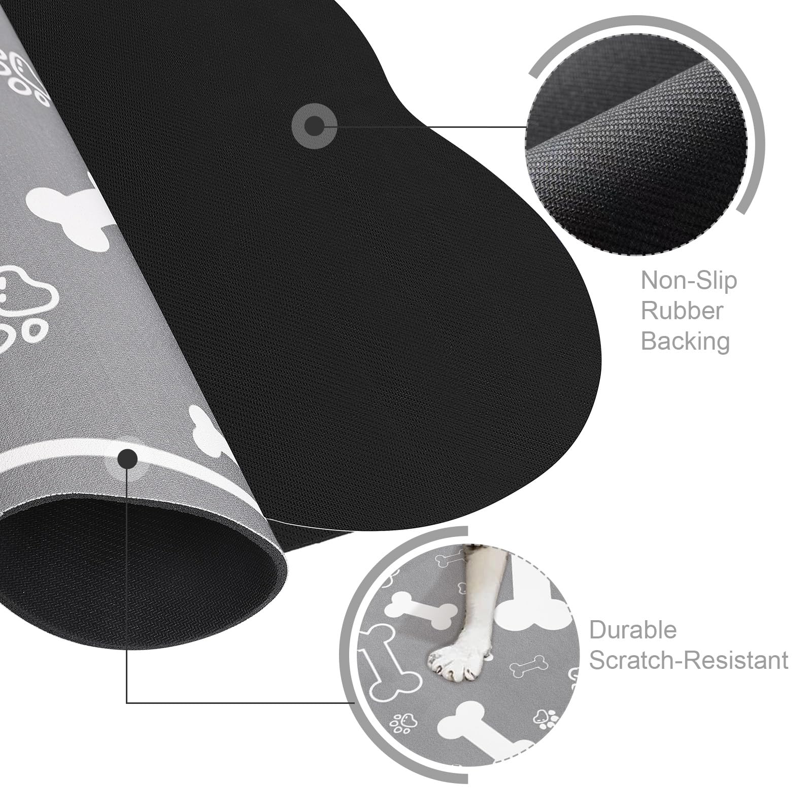Voanos absorbent diatom leather surface soaks spills quickly.