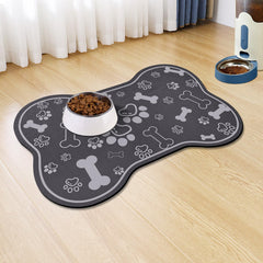 Voanos dog cat food mat rapid absorbent catches spills for tidy floors