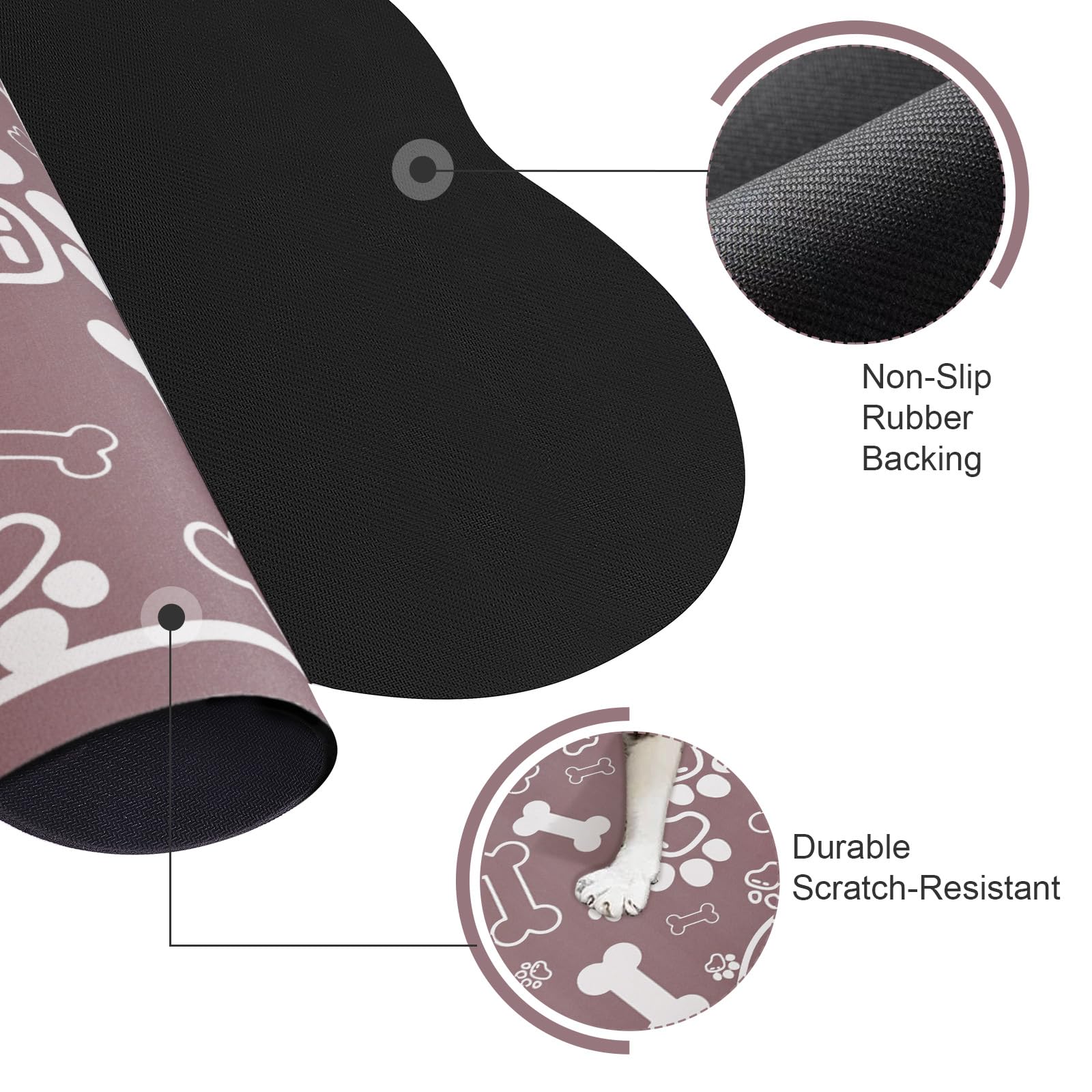 Voanos absorbent surface dries quickly to protect floors from spills.