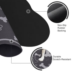 Voanos pet mat with rubber backing prevents sliding on floors