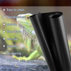 Vodolo bearded dragon tank carpet durable, easy-clean material for long-lasting reptile habitat.