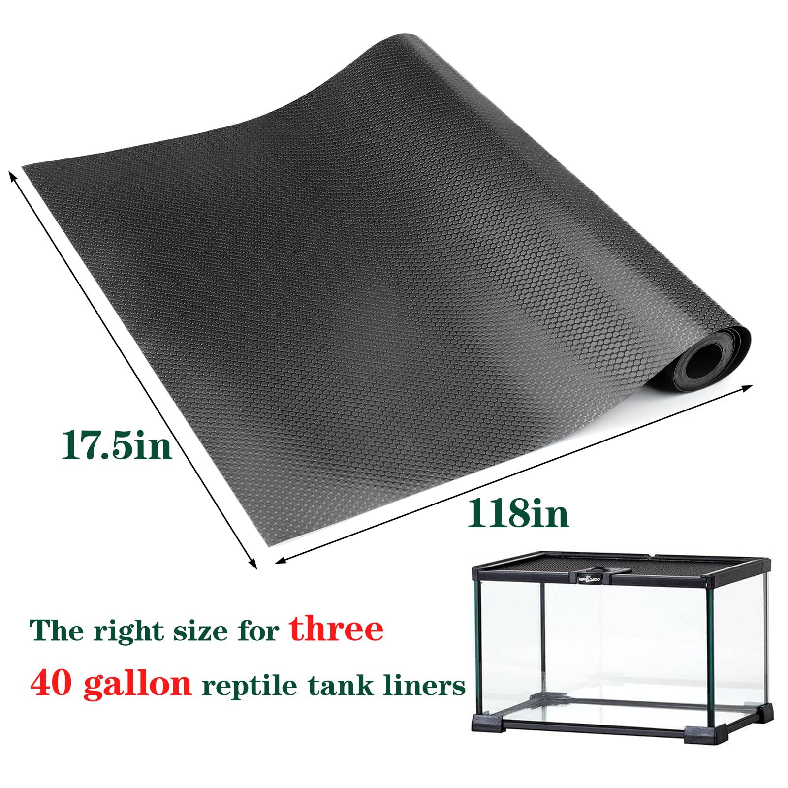 Vodolo bearded dragon tank carpet wipe-clean design simplifies maintenance and quick terrarium refresh.