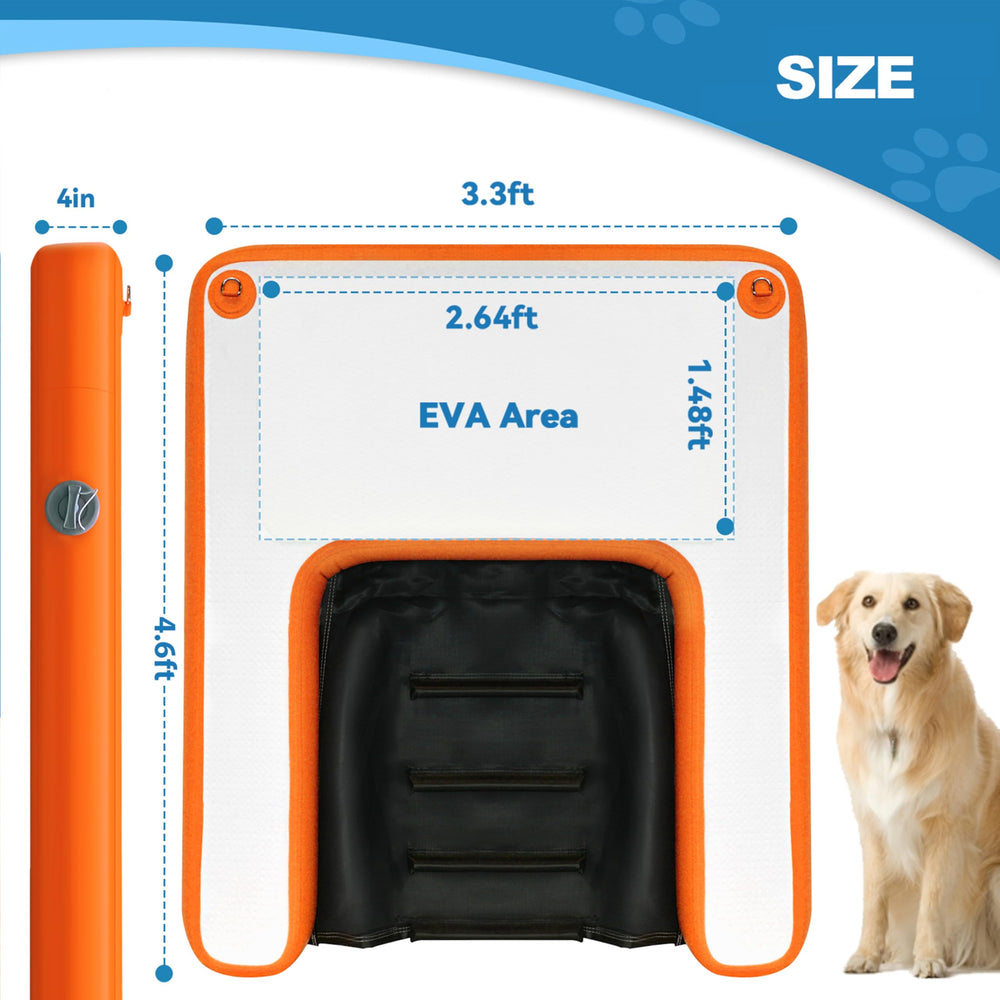 VOFiTNY dock ramp dogs view demonstrates versatile water access on lakes and boats.