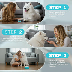 Voice Recording Button includes sticker for clear visual cues