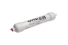 Voker holding tank vent filter carbon bed closeup shows dense filtration for odor control.