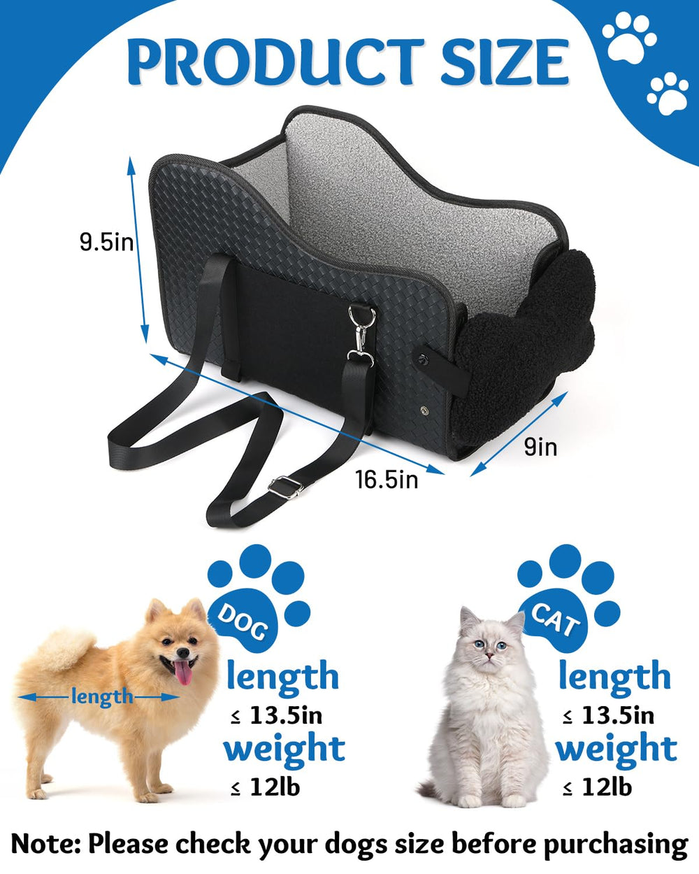 Vokvaktak dog car seat in use demonstrates easy reach and comfort for pets