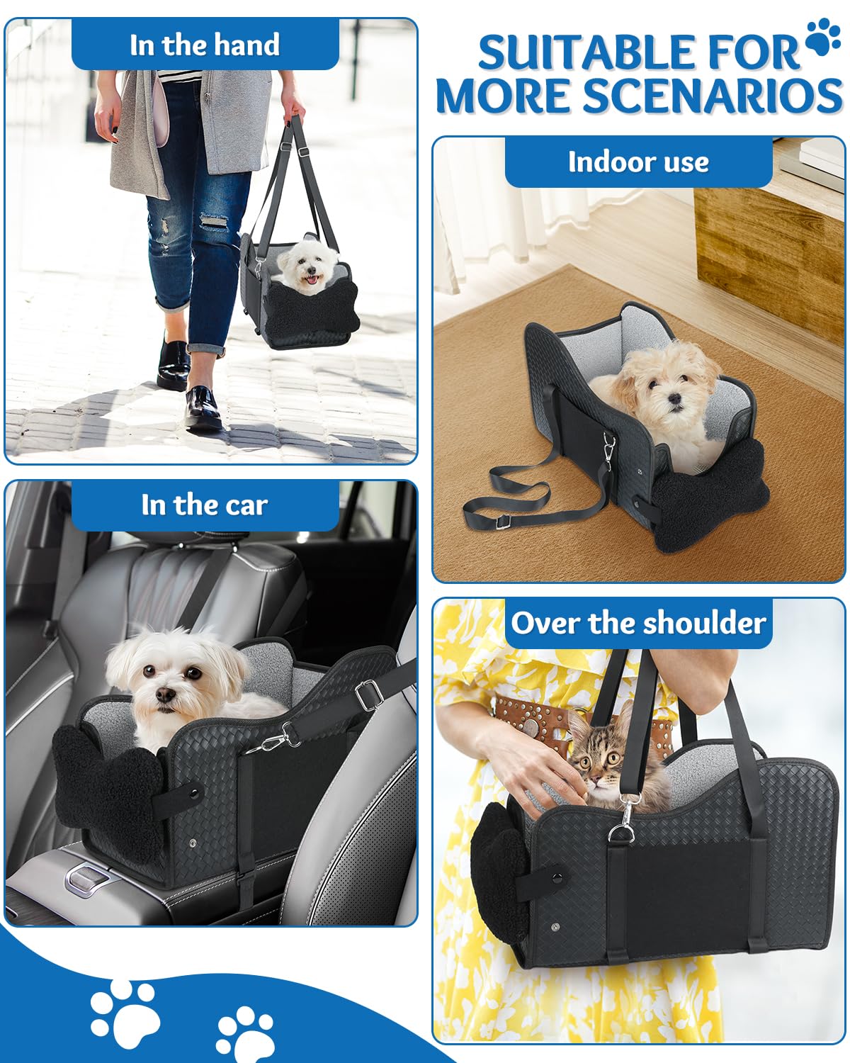 Vokvaktak center console dog car seat side pocket convenient for treats