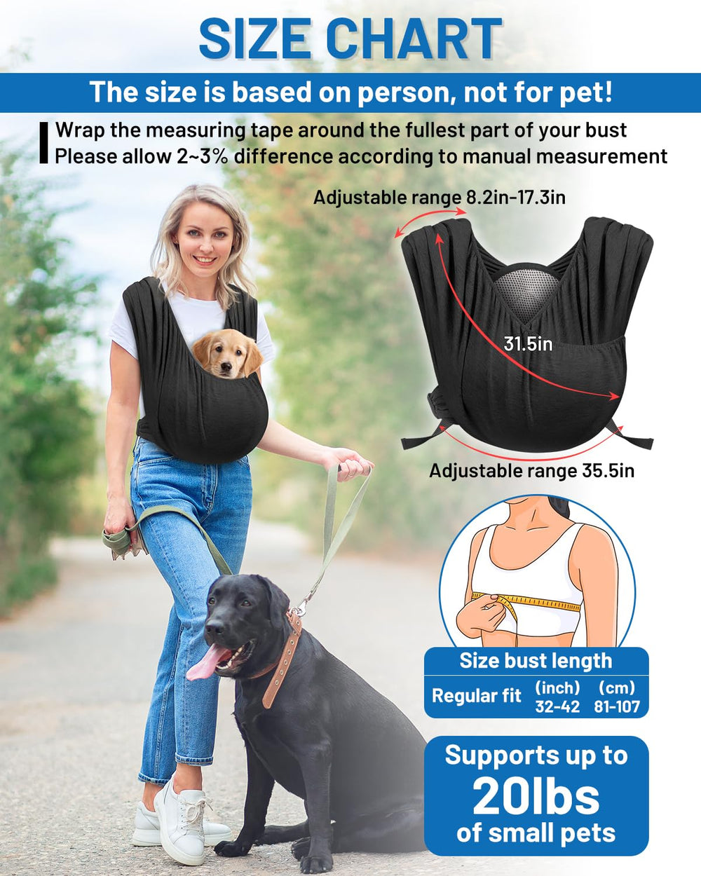Vokvaktak dog sling soft cotton fabric provides breathable comfort for pets.