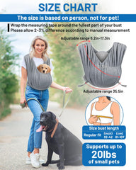 Vokvaktak dog sling weight distribution design reduces shoulder strain during walks