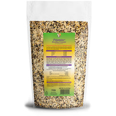 Volkman Petamine Breeder Formula 2lb bag back—detailed nutrition profile for energy and vigor.