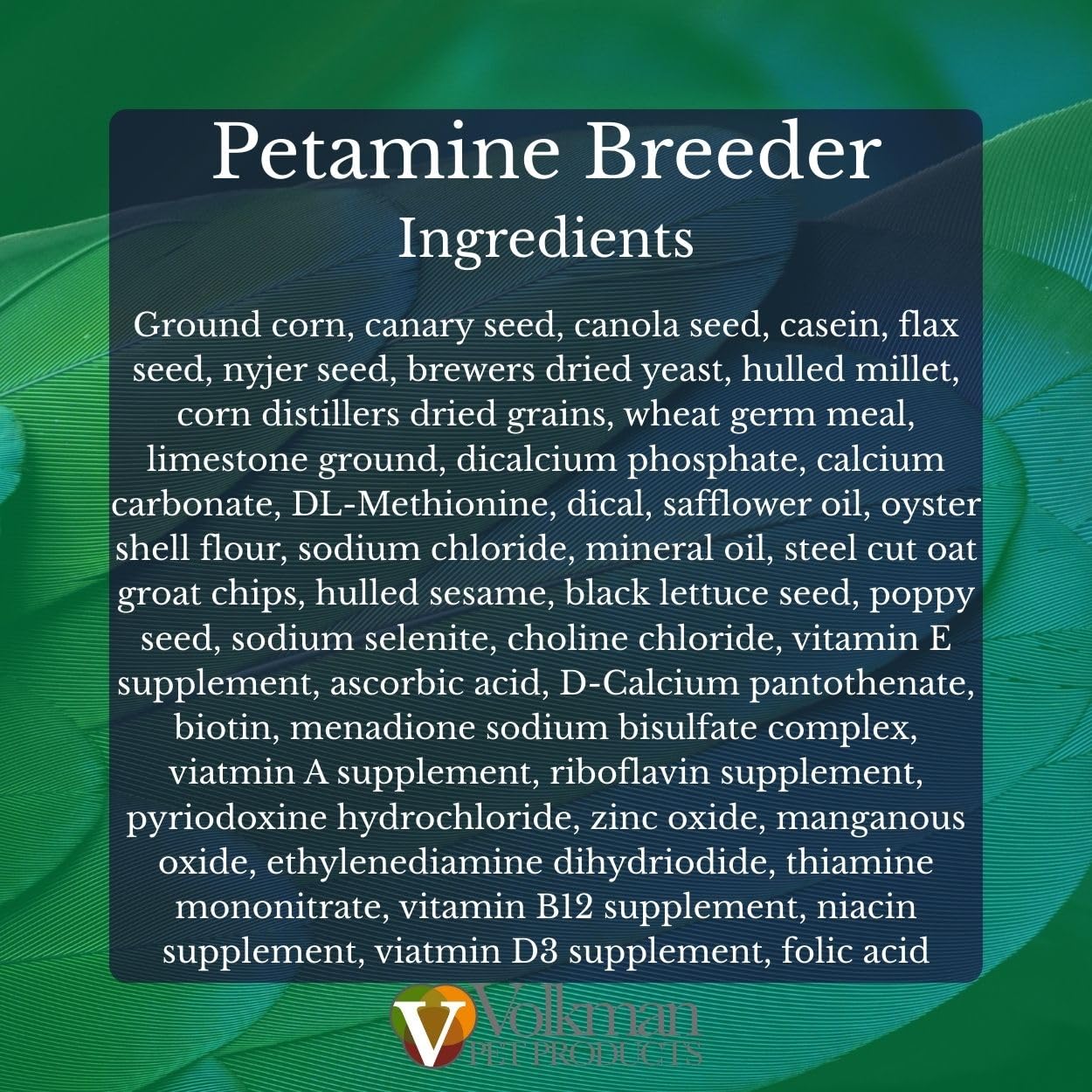 Volkman Petamine Breeder Formula 2lb chick development image—supports healthy hatchlings during cycles.