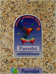 Volkman Seed Avian Science Super Parrotlet 20lb bag view aids healthy parrot diets.