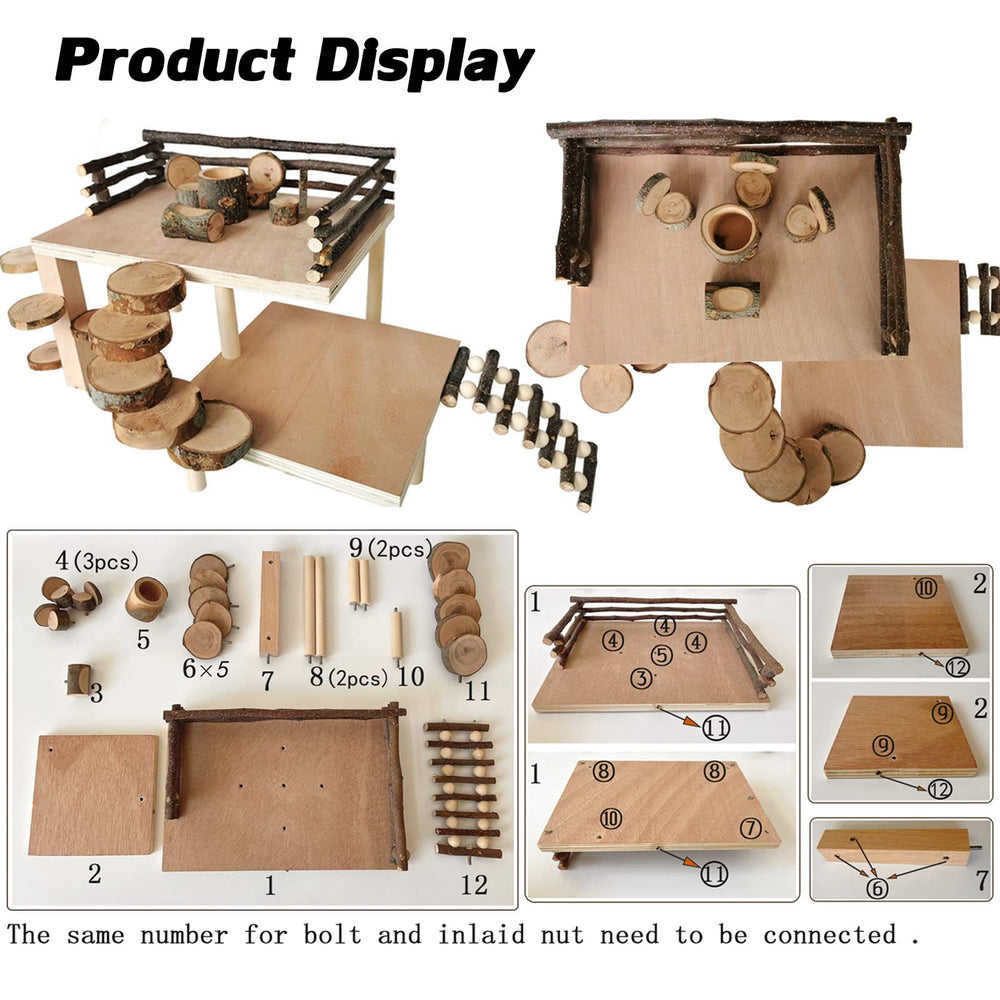 VolksRose natural apple wood texture emphasizes durability and pet-safe chew surfaces.