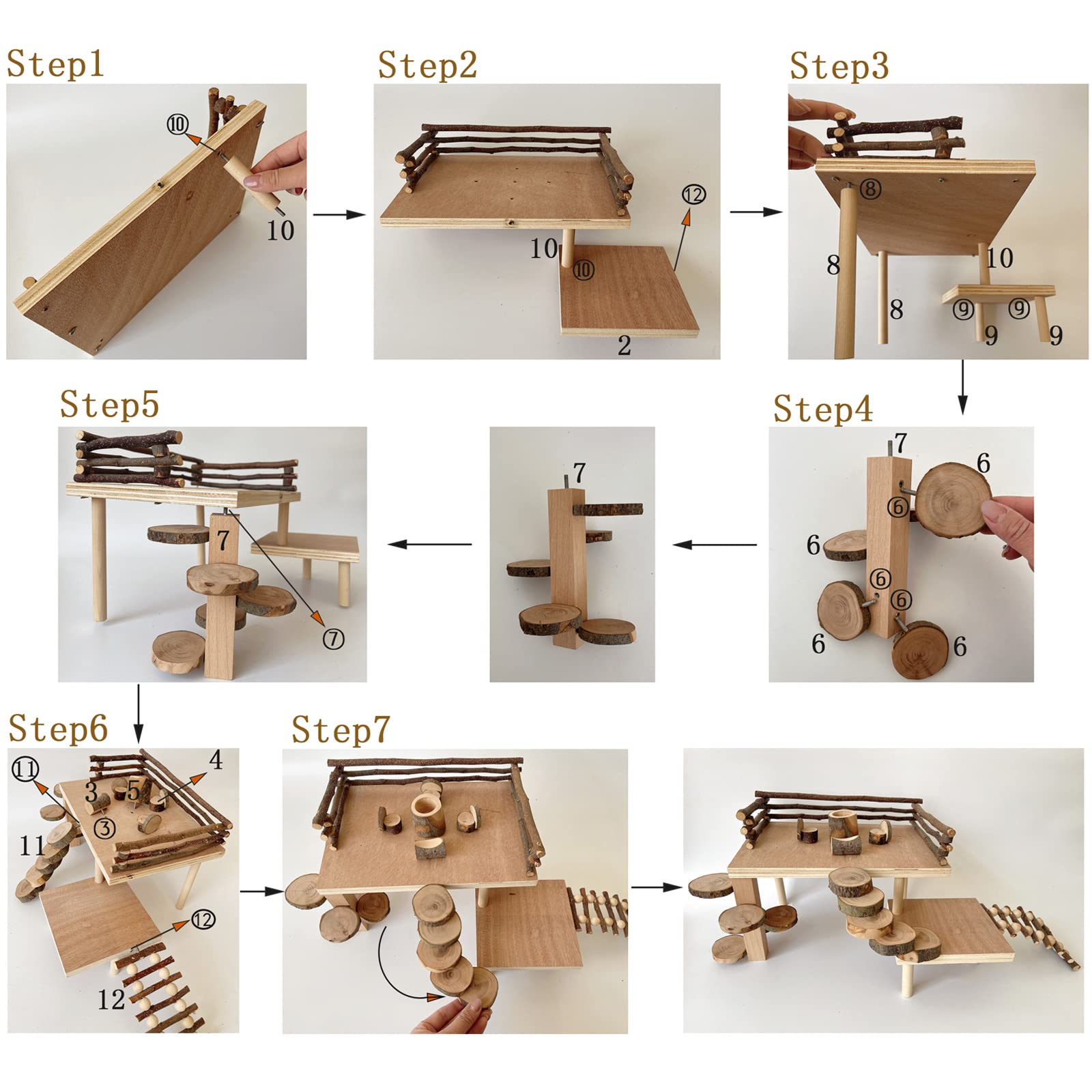 VolksRose complete set image demonstrates a multifunctional playground for mice, gerbils, and hamsters.