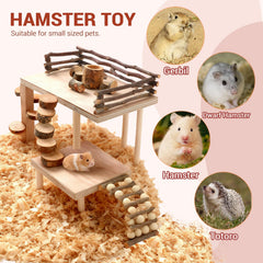 VolksRose climbing ladder and ramp close-up shows easy access and enrichment for rodents.