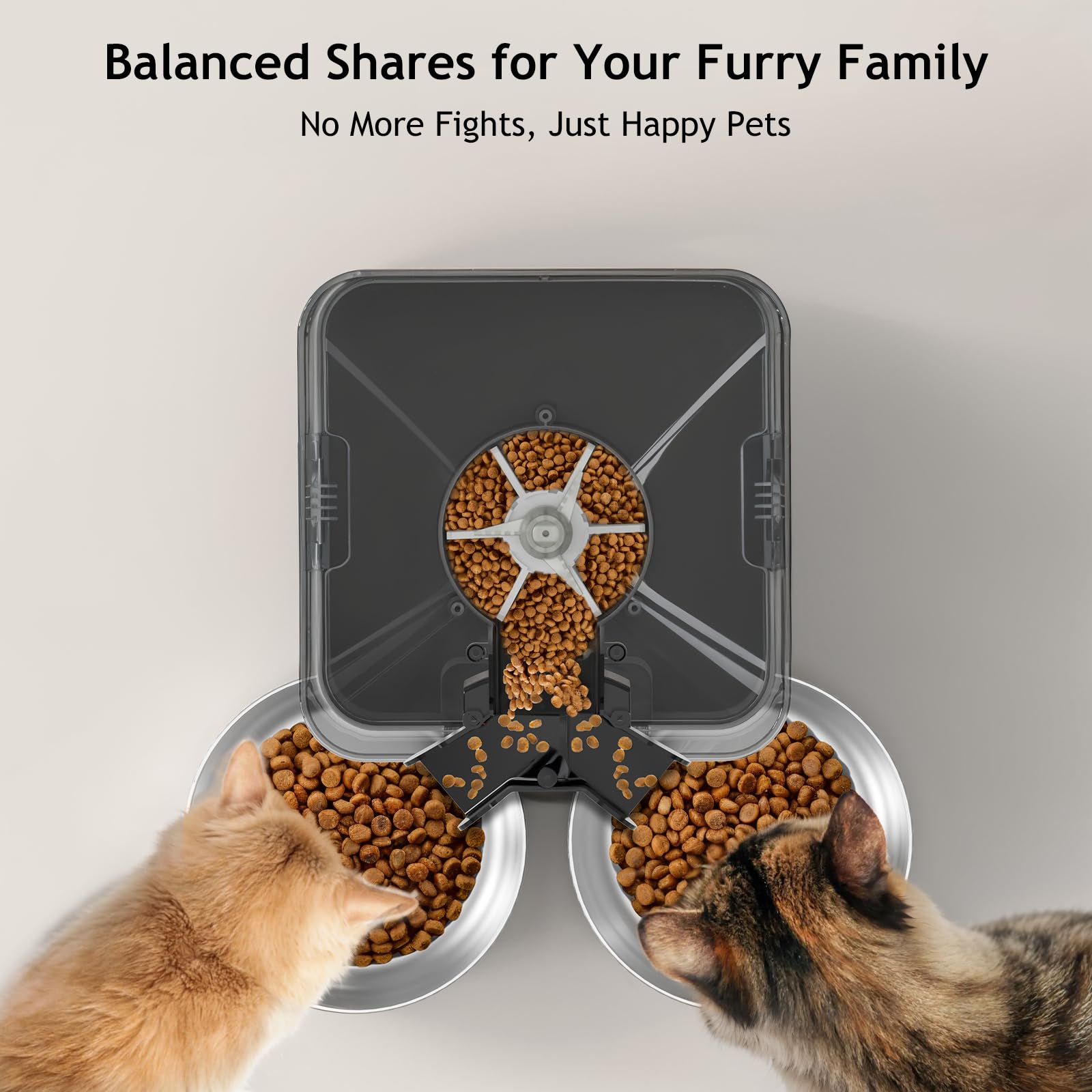 Voluas 6L capacity dry food dispenser in kitchen