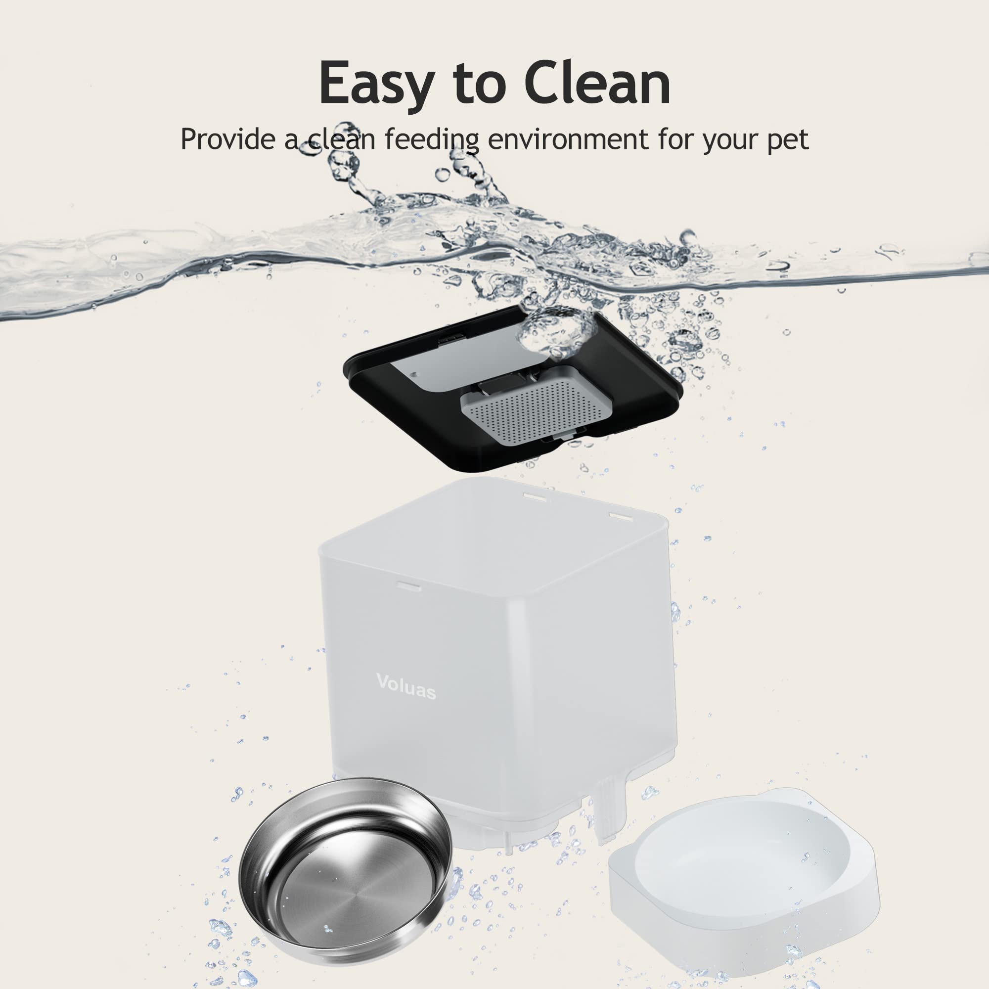 Voluas Cat Feeder voice recorder showcases a 10-second mealtime message for bonding.