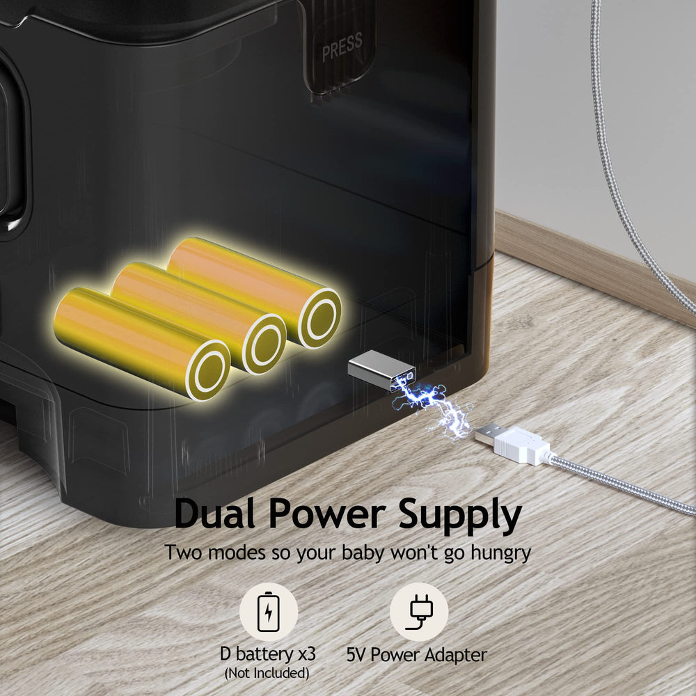 Voluas dual power supply ensures feeding continues during outages
