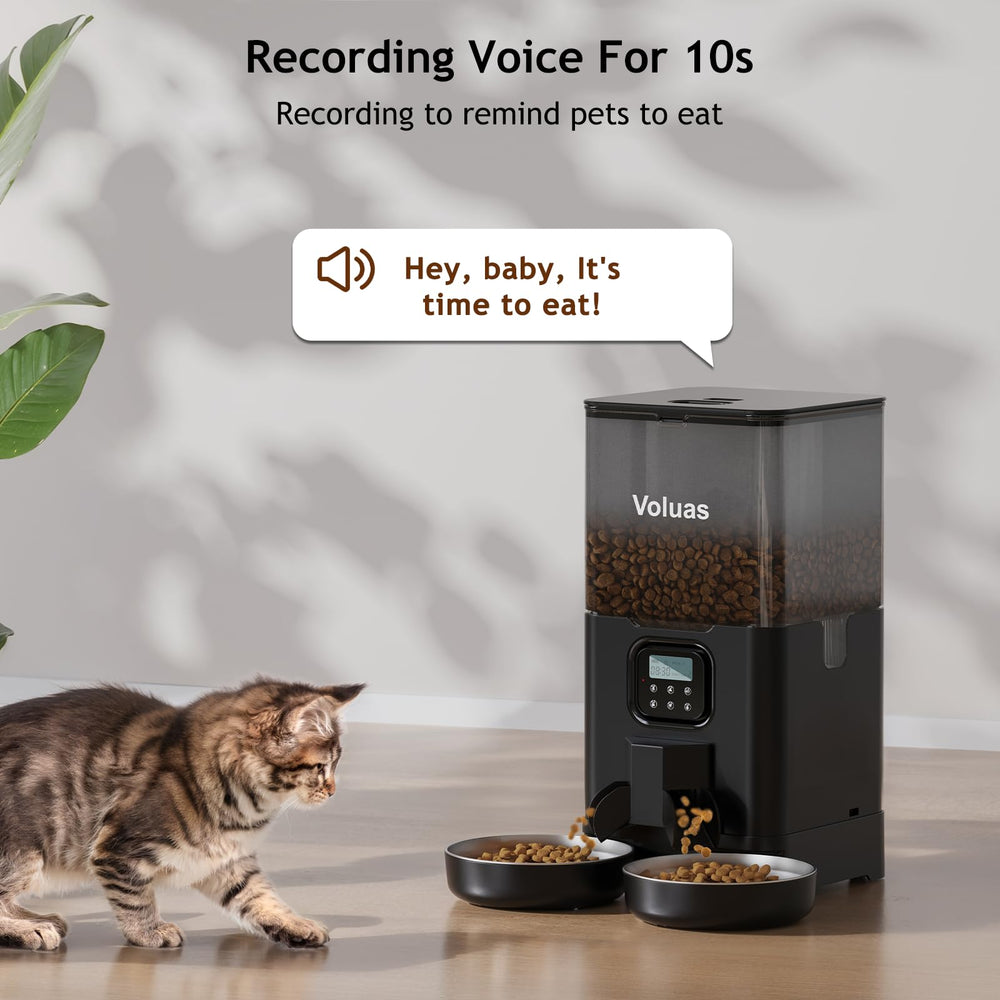 Voluas pet-proof lock and anti-clogging system for reliable feeding
