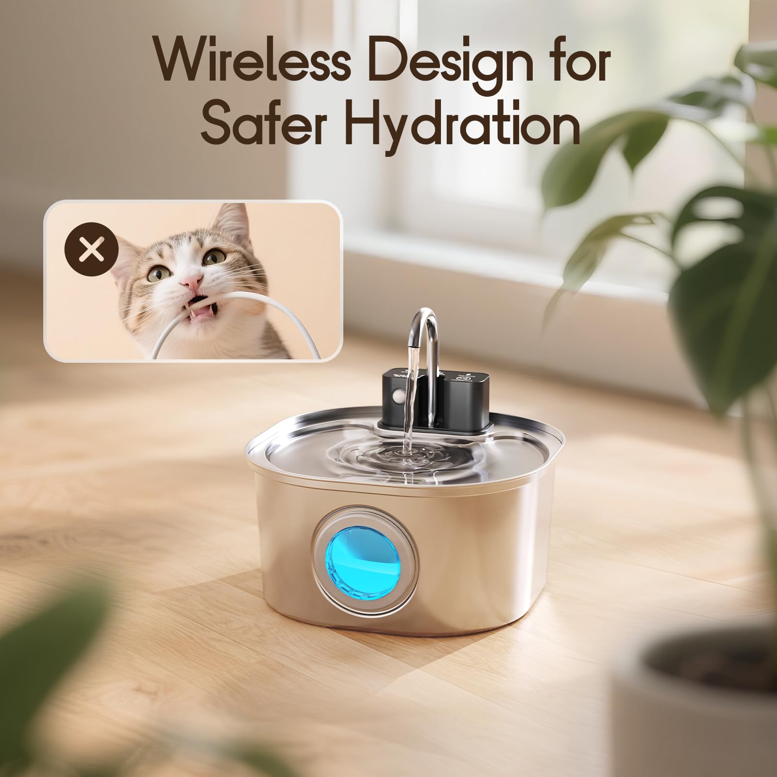 Voluas smart hydration modes adapt flow to your pet's drinking habits