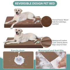 Vonabem orthopedic egg-crate foam supports spine for elderly dogs.