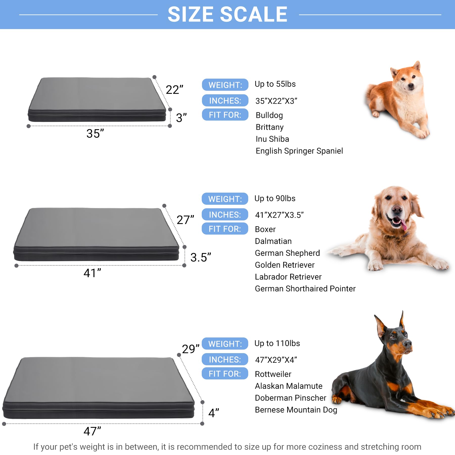 Vonabem Portable dog bed ready for kennels, cars, and travel.