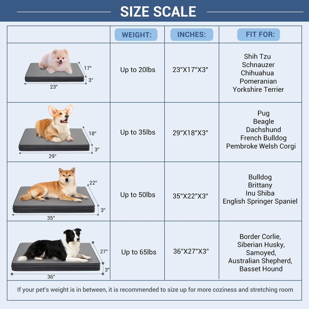 Vonabem Waterproof Dog Bed car travel use keeps dogs comfy