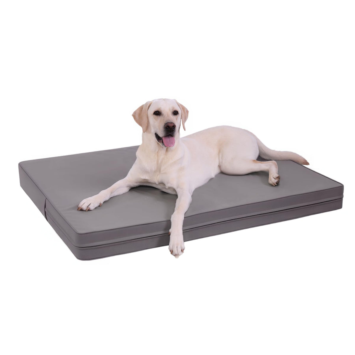 Vonabem Waterproof Dog Bed double-sided leather surface offers easy cleaning and cooling comfort.