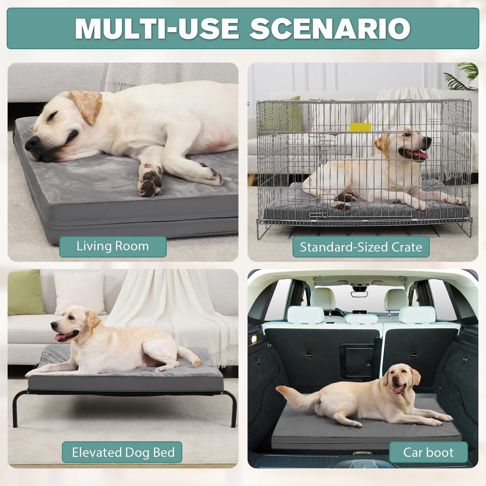 Vonabem waterproof XL dog bed anti-slip bottom—keeps bed in place