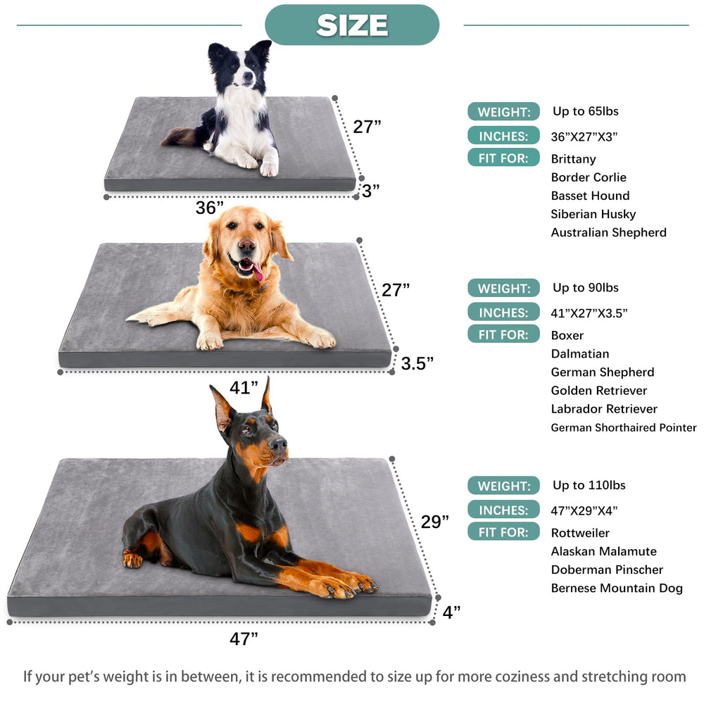 Vonabem waterproof XL dog bed removable cover—machine washable for busy homes