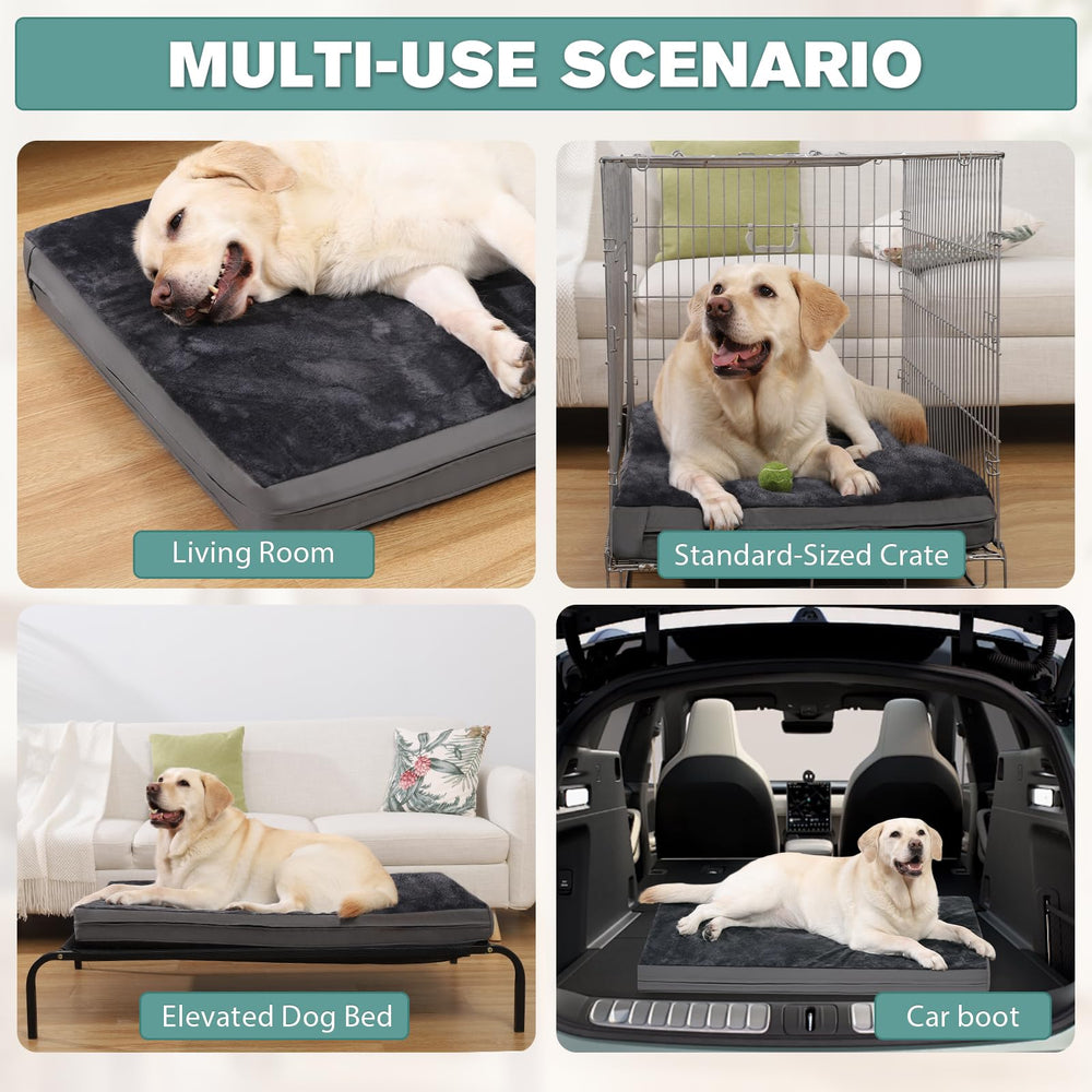 Vonabem XXL bed measures 47x29 inches for large breeds.