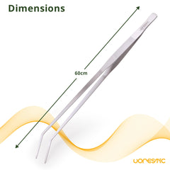 VORESTIC curved-aquarium-tweezers long-reach for reaching deep tank areas