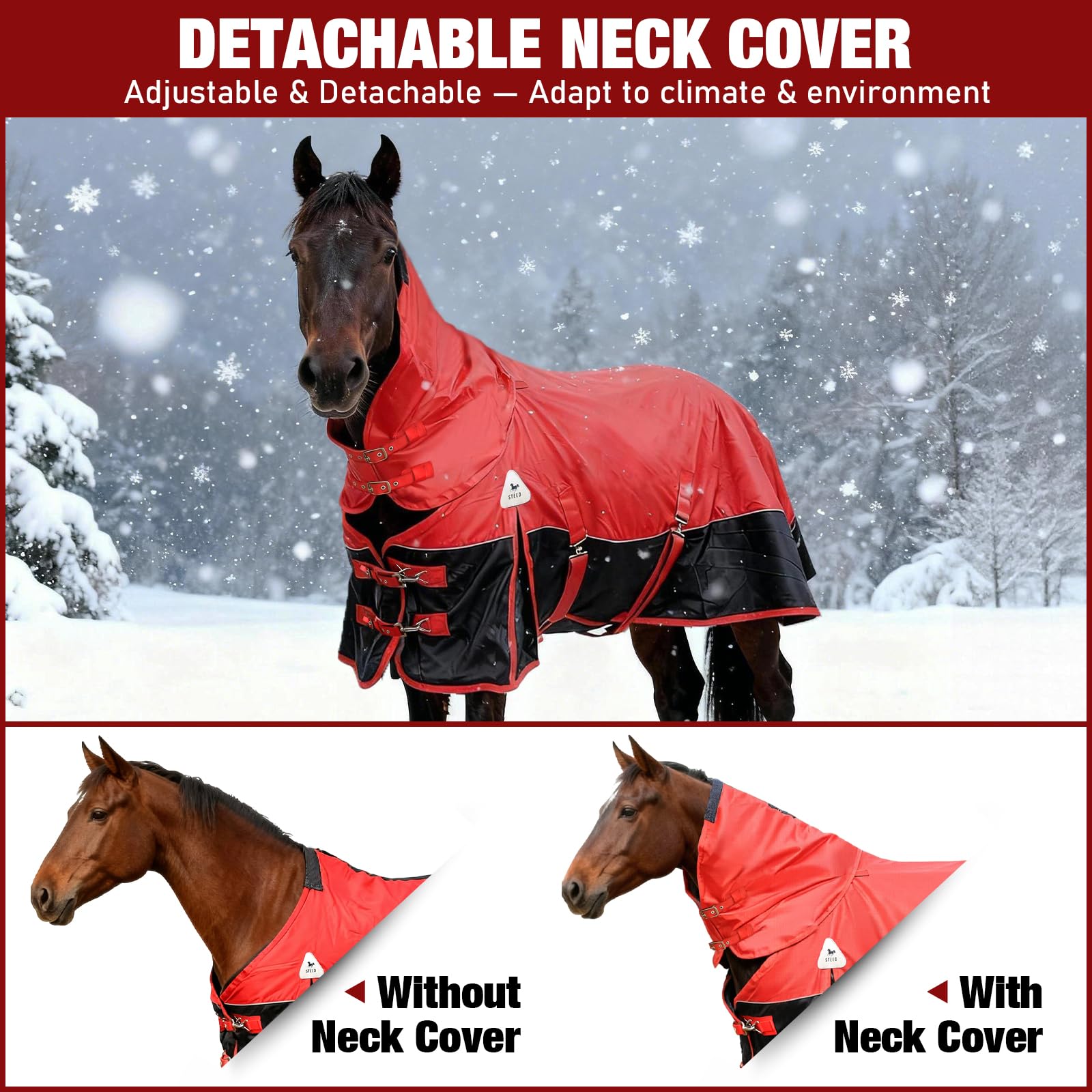Vortexain blanket belly strap adjustable for secure, custom fit